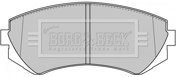 BORG & BECK Bremžu uzliku kompl., Disku bremzes BBP1611